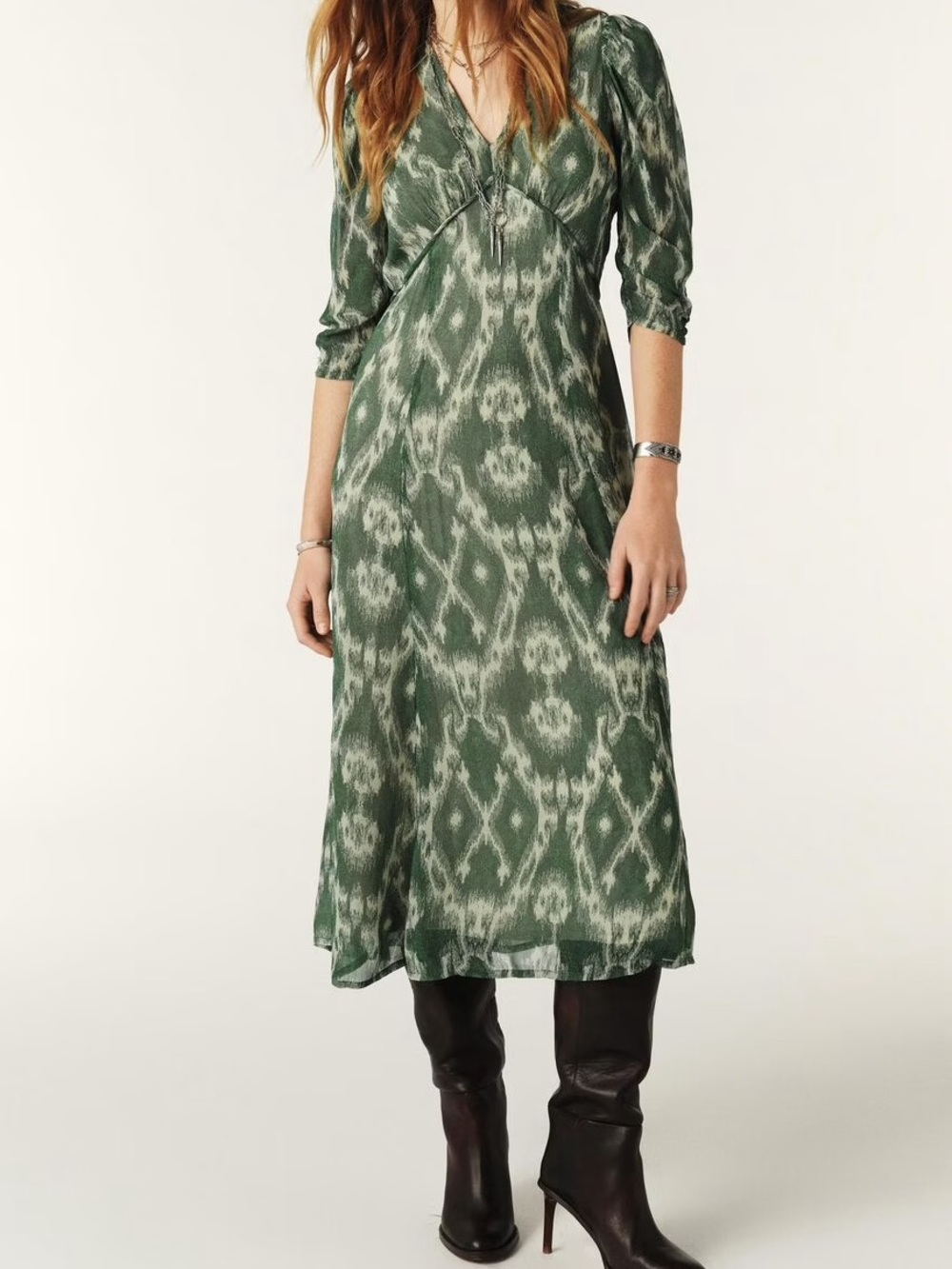 BA&SH Matsa Midi Dress